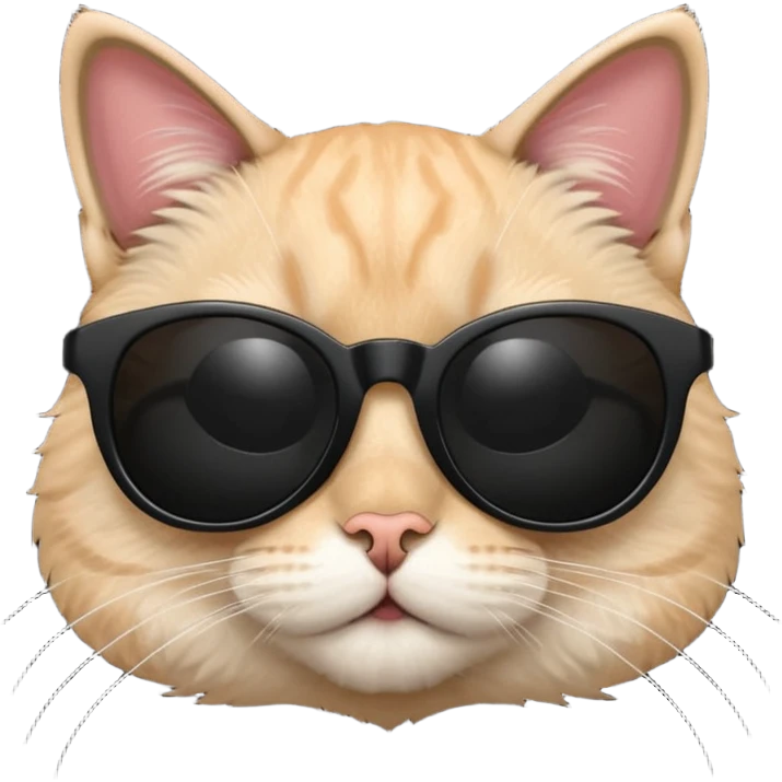 Cat wearing sunglasses emoji