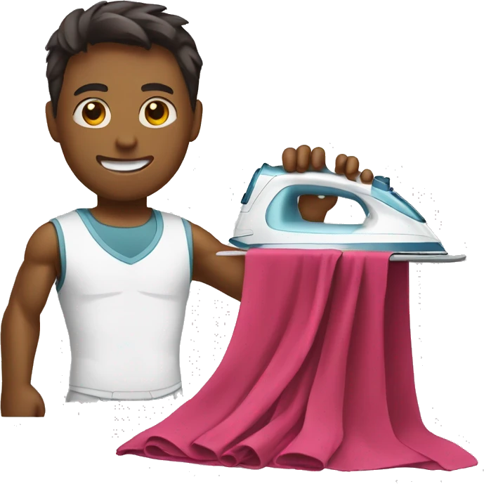 ironman ironing clothes emoji
