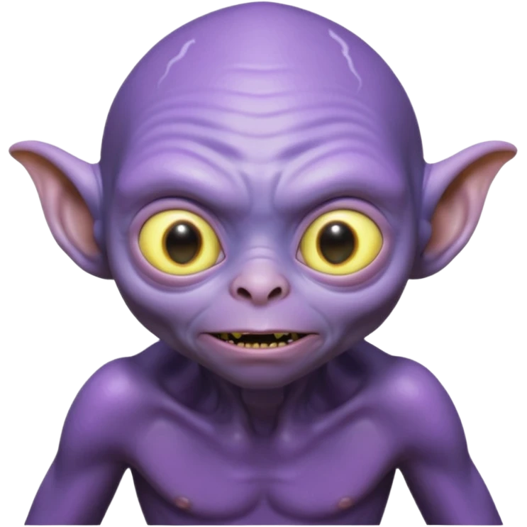 Neon gollum.in space emoji