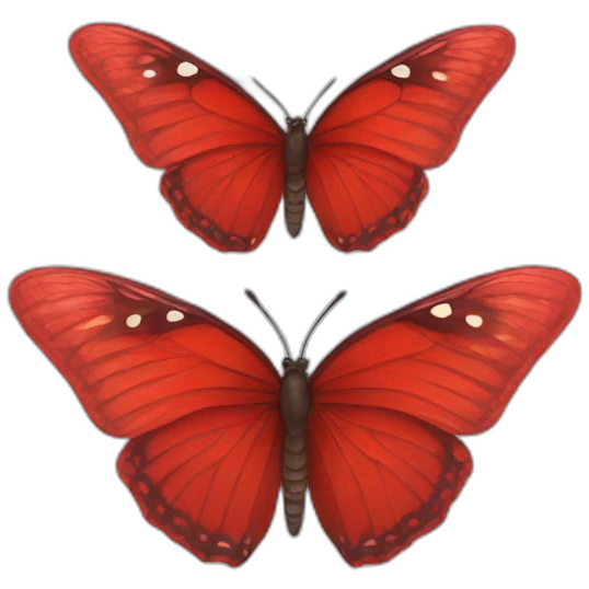Red butterfly emoji