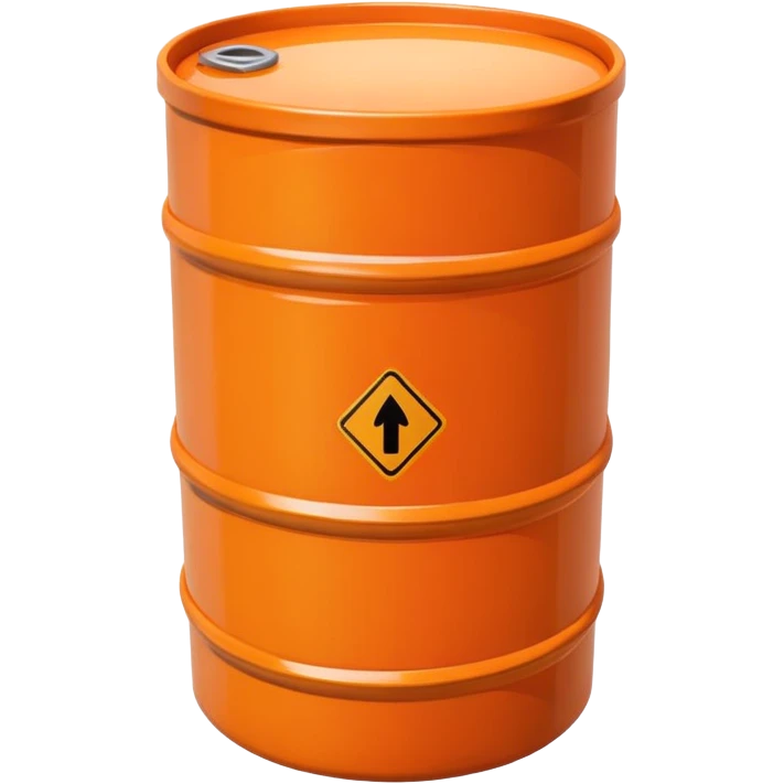 orange road construction barrel emoji