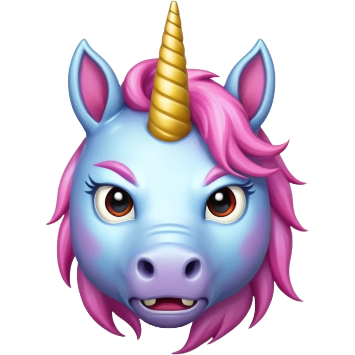 angry unicorn emoji