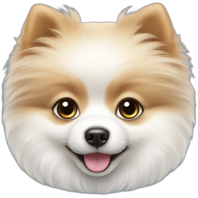 White pomeranian puppy emoji