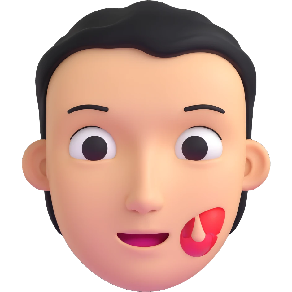 face showing both pain and satisfaction emoji