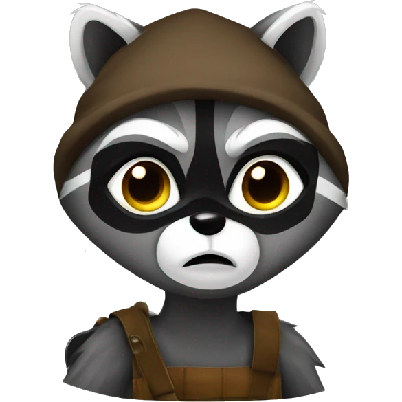 raccoon thief emoji