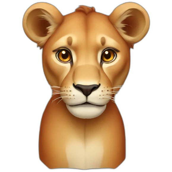 Red lioness emoji