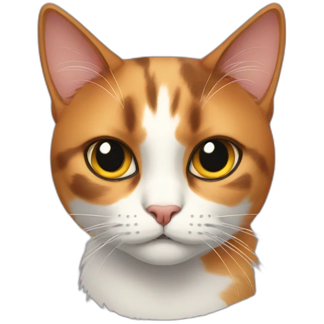 calico cat death stare emoji