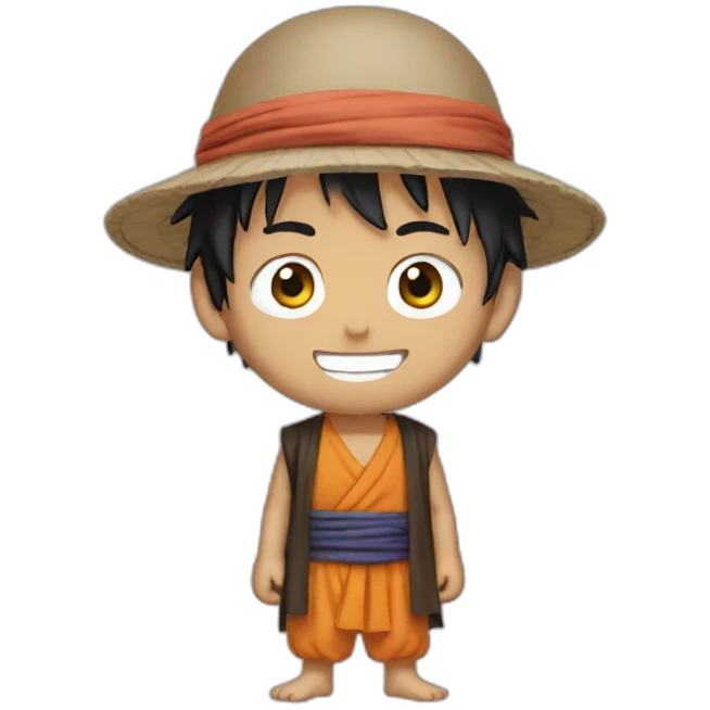 Luffy wearing arab thob emoji