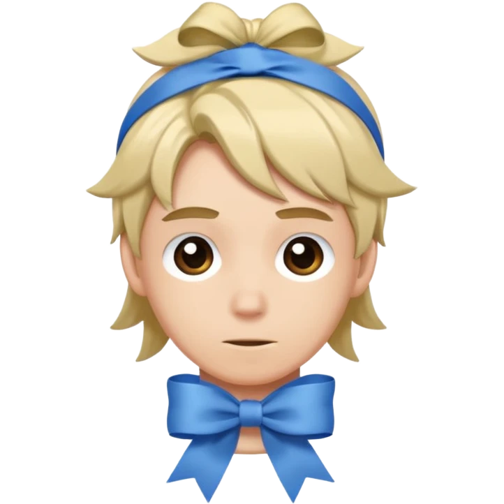 Caseoh but with with a ribbon on his hair emoji