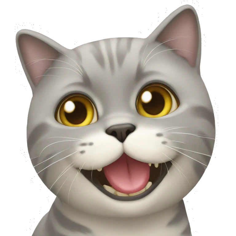 Un chat qui mange emoji