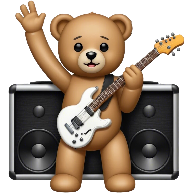 Teddybär auf einem Metal Konzert emoji