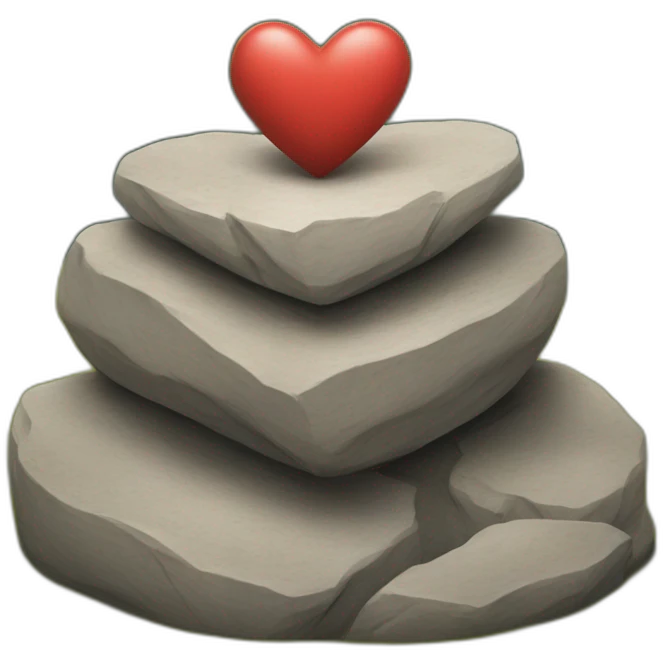 ubc cairn with heart emoji