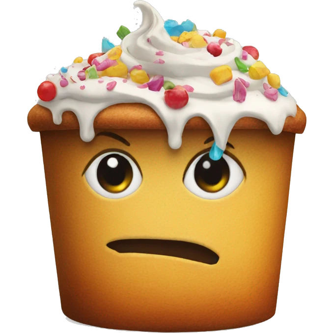 cake in the trash emoji