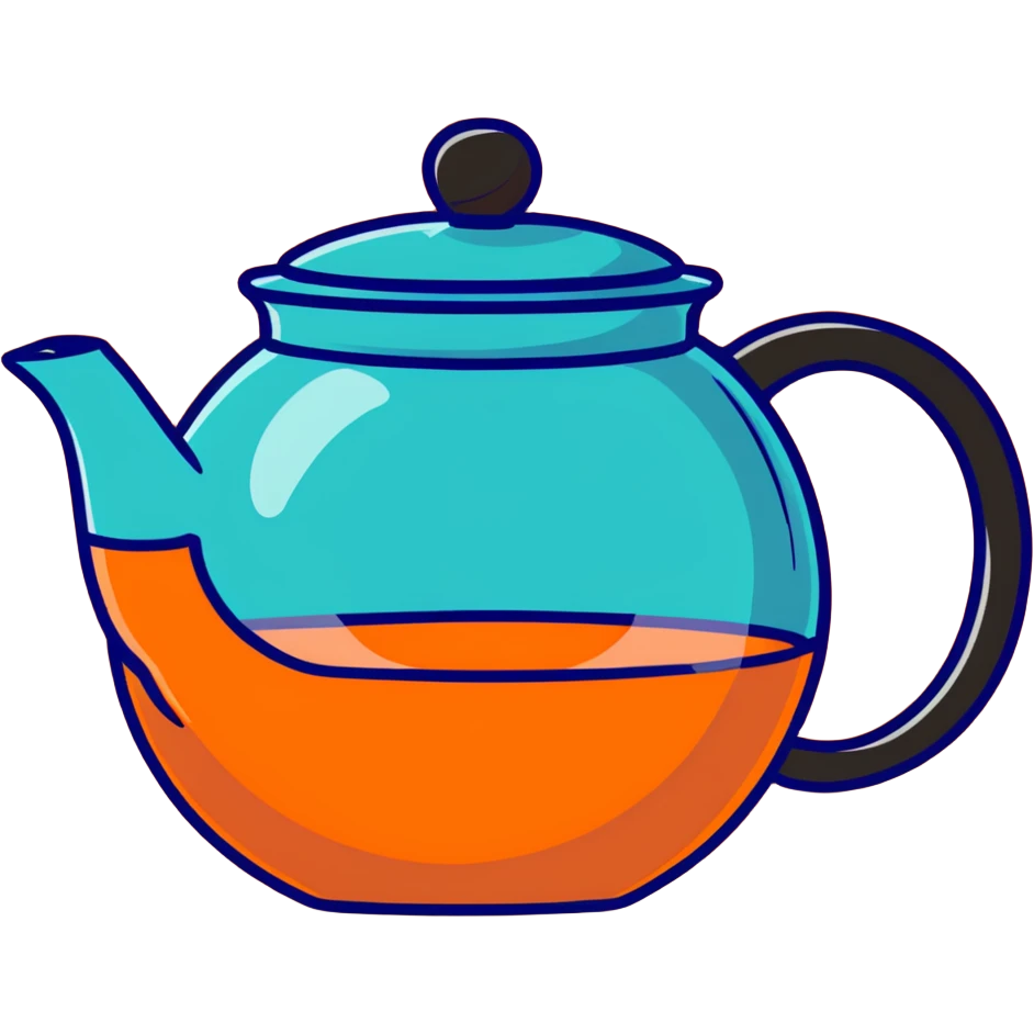 cute pastel blue teapot emoji