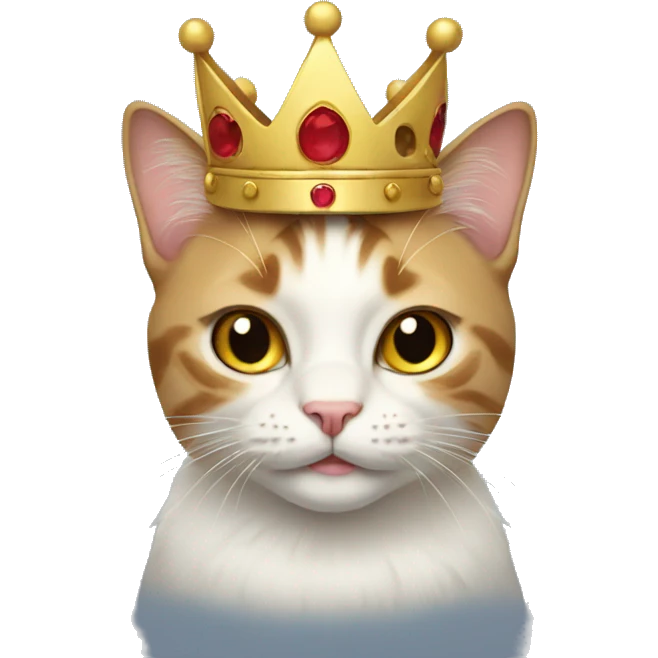 Cat with a crown emoji