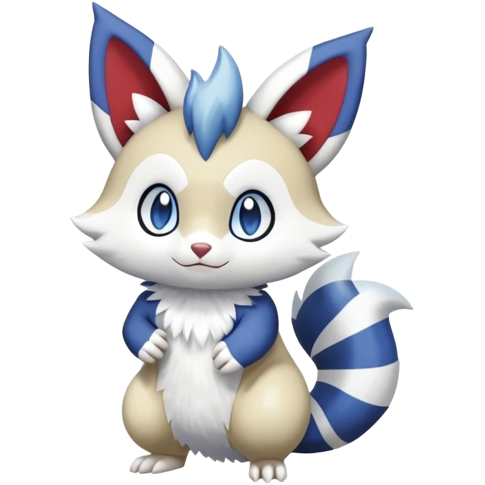 Shiny Furret-Meowstic-Zangoose-Hybrid (Full body) emoji