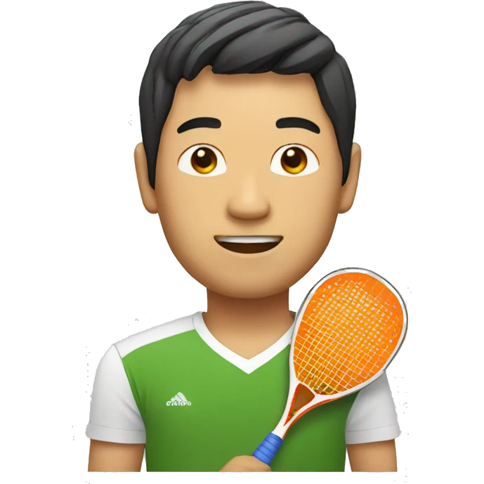asian Squash man player emoji
