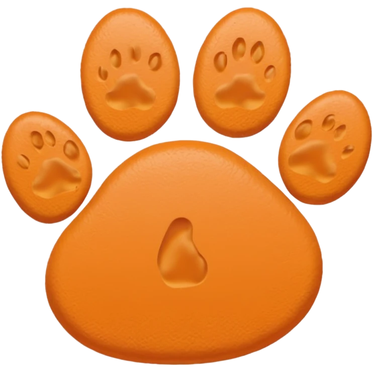 a very light pale pastel orange #FFDBBB pawprint emoji