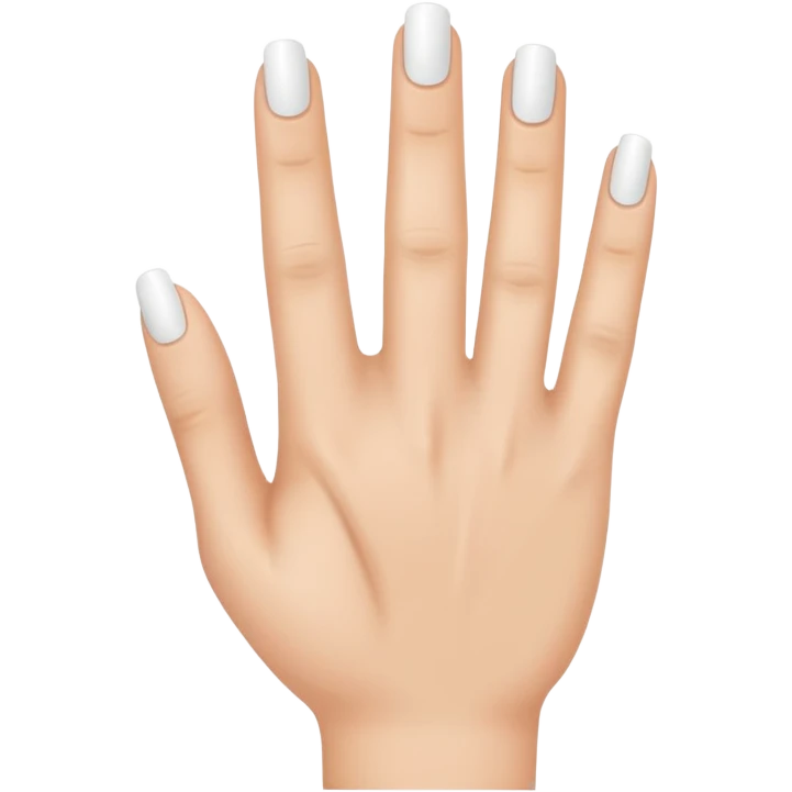 White hand emoji