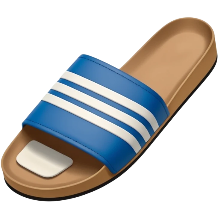 Eine hand die eine Adilette in der hand hat und gerade damit werfen will emoji
