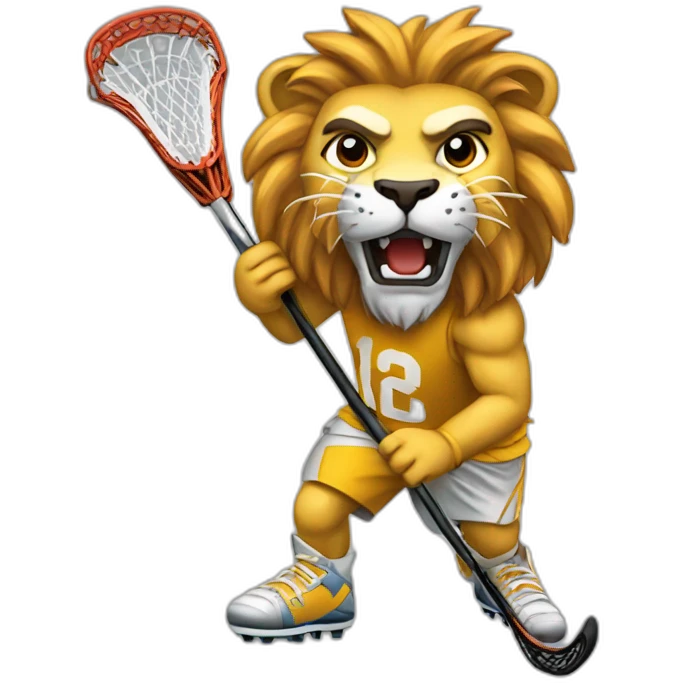 lacrosse lion emoji
