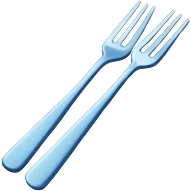 fork on ground (blue carpet) emoji