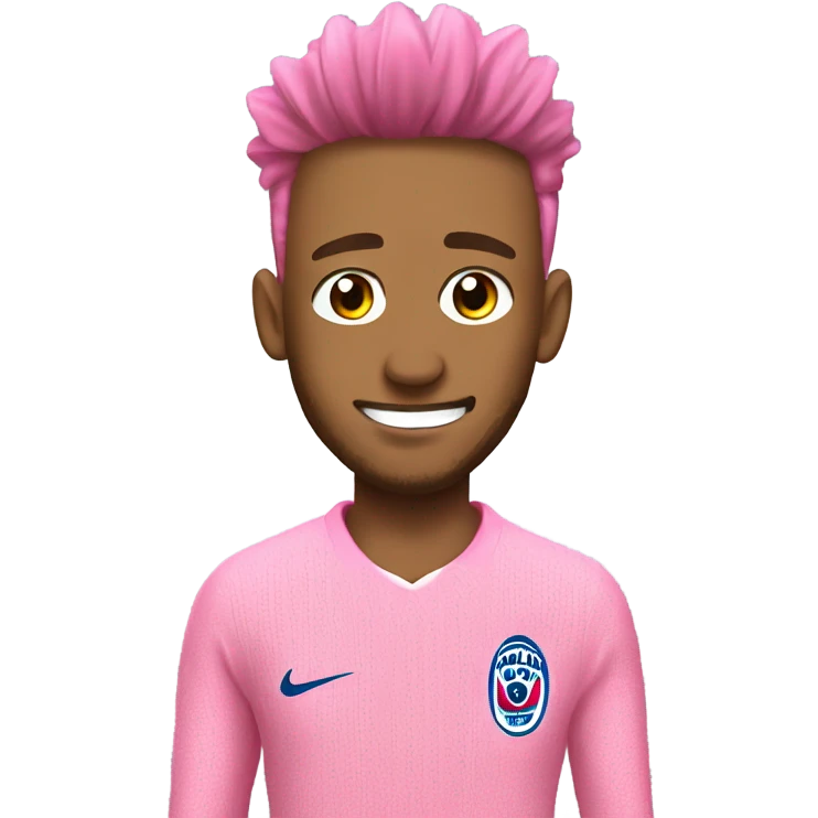 pink sweater on Neymar with toilet emoji