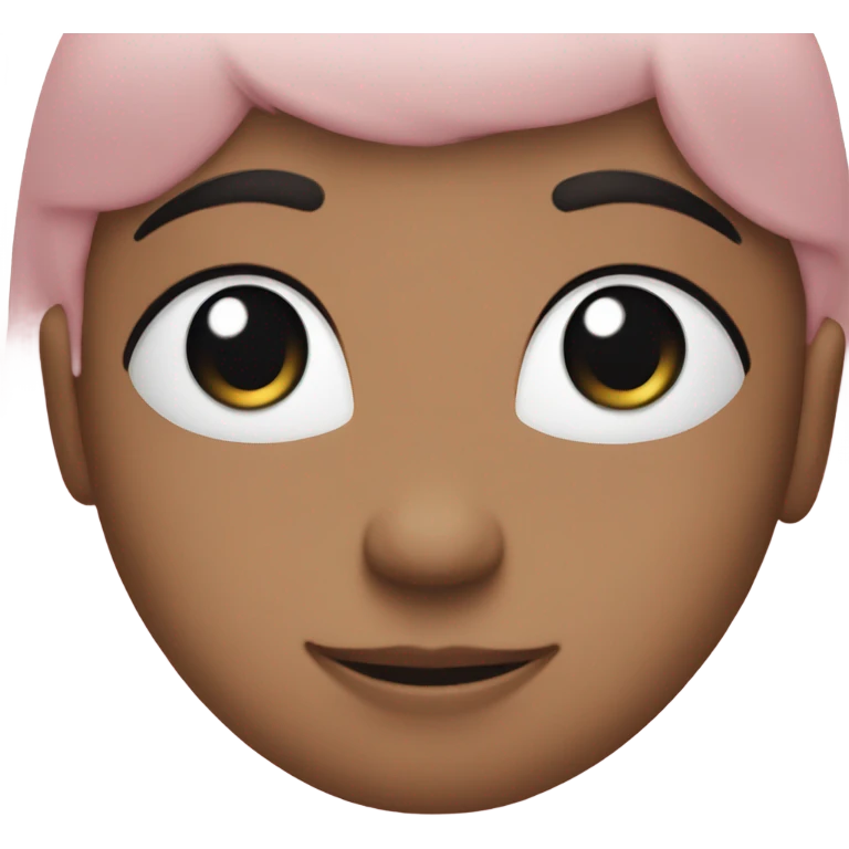 The number 1, baby pink emoji
