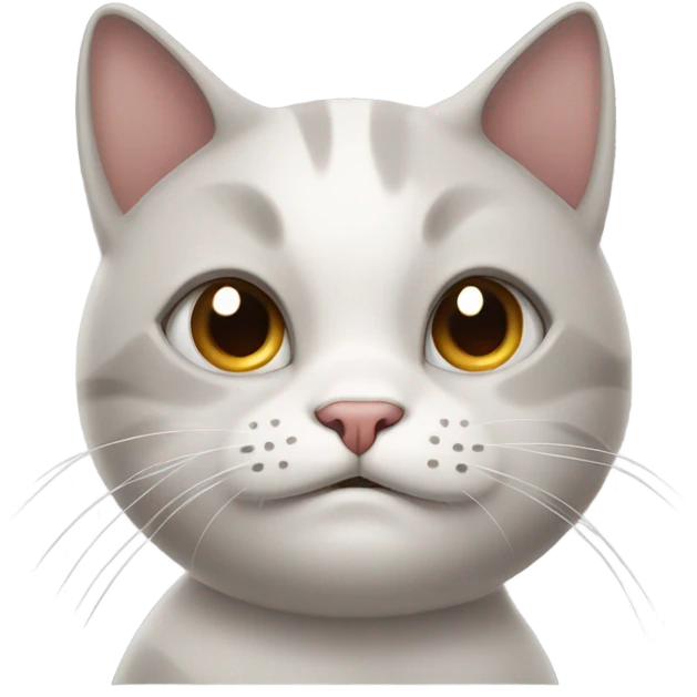 Happy sad cat  emoji