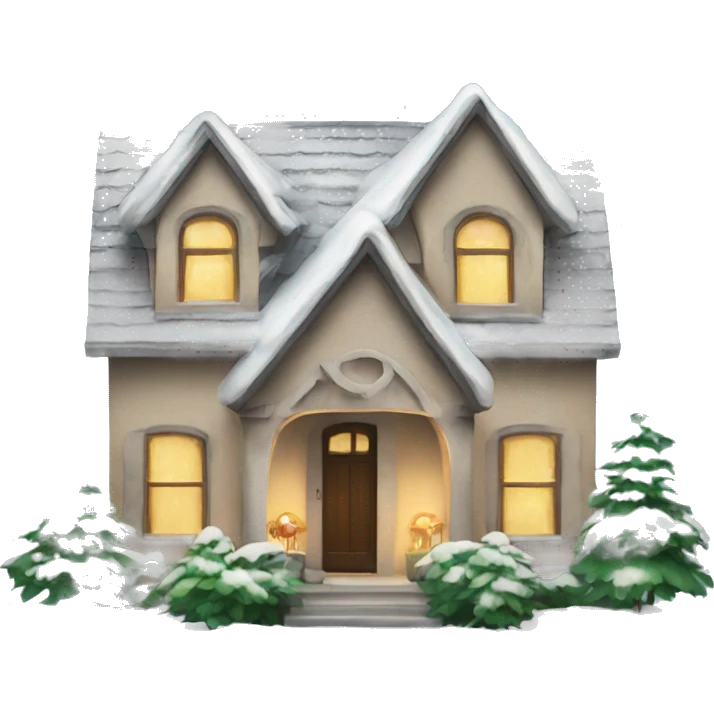 New Year's house emoji