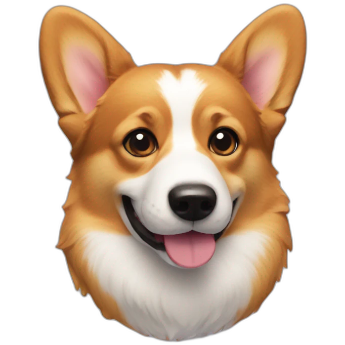 Corgi on back emoji