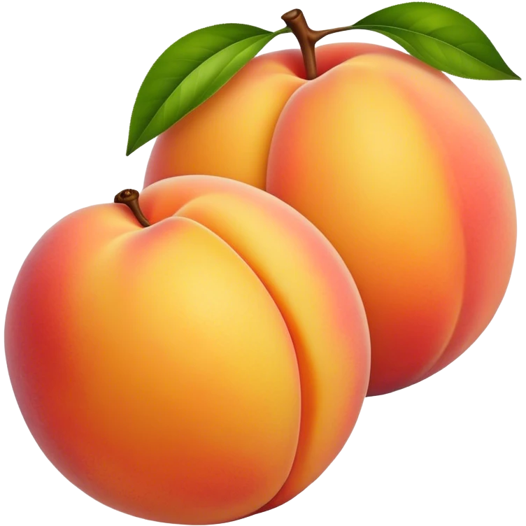Peach that looks like a lemon fruit emoji