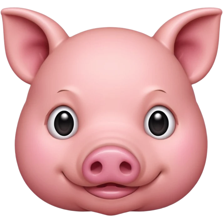 simple pig face emoji
