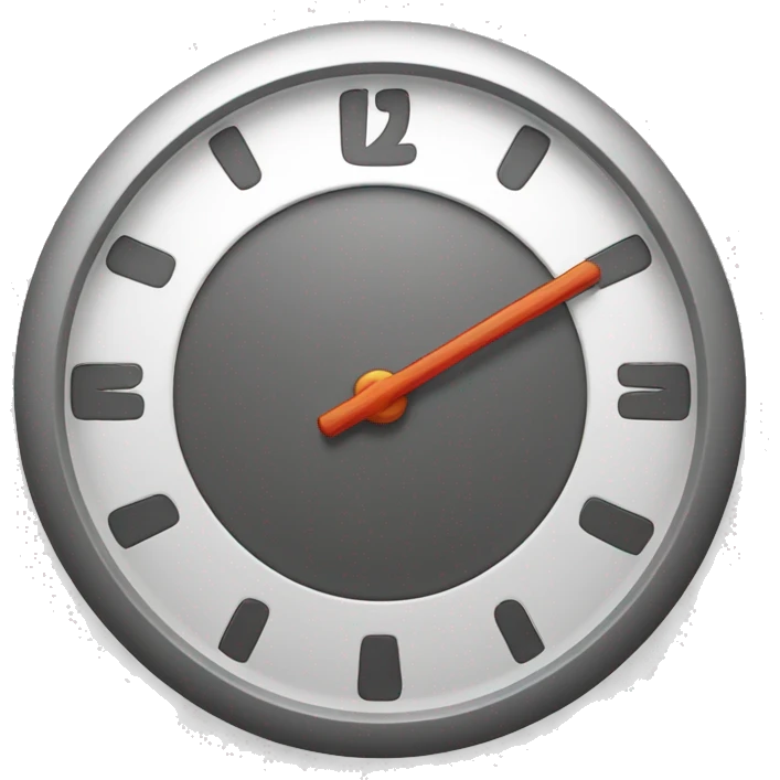 clock that indicates slowness emoji