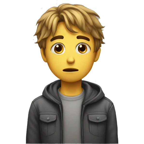 Sad boy emoji