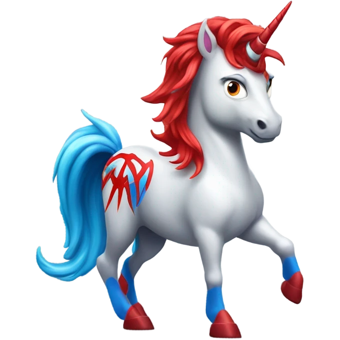 unicorn as Spiderman emoji