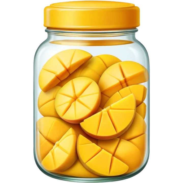 Mango in a jar emoji