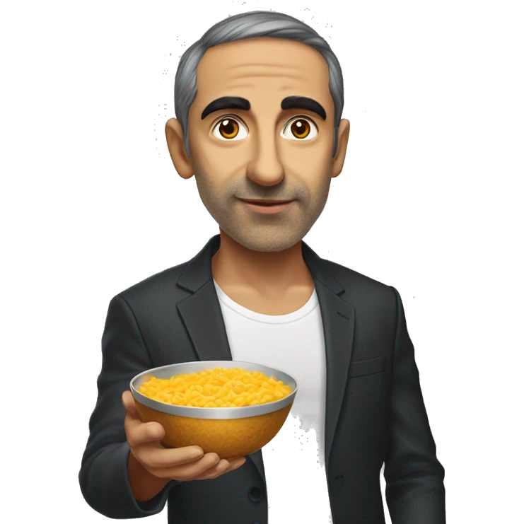 Zemmour avec une coupe au bol emoji