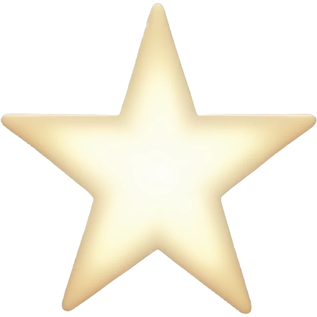 Bright white star emoji