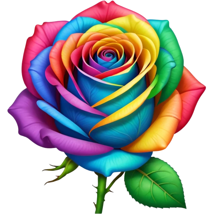 Rainbow Rose emoji