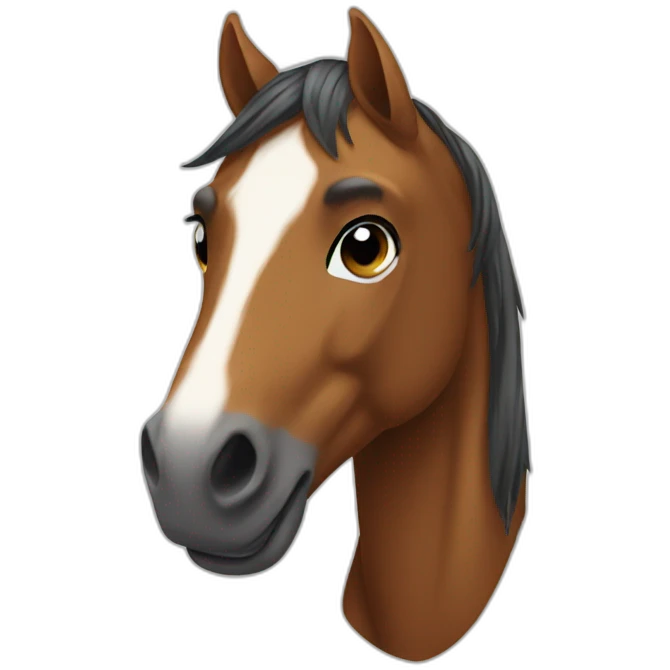 A horse emoji