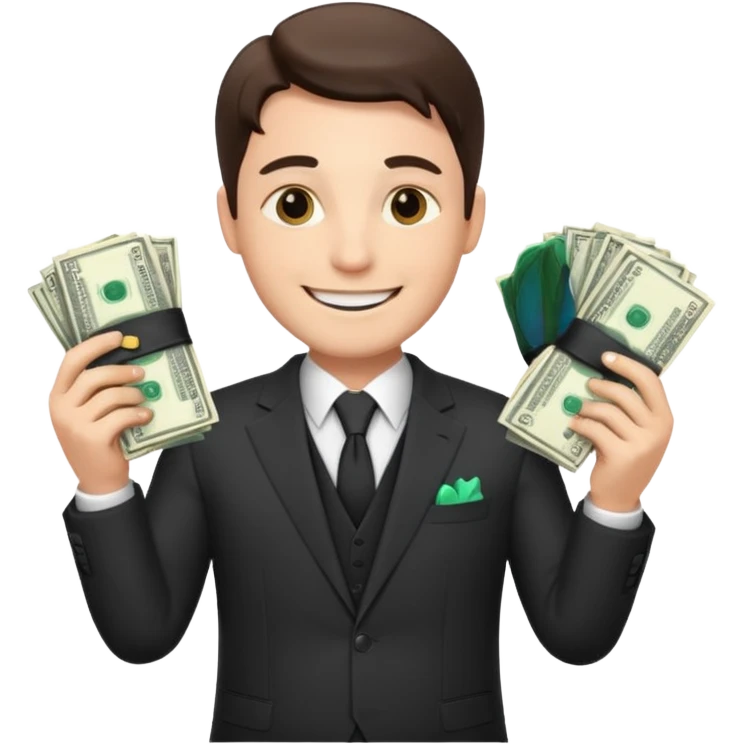 RICH MAN WITH INFINETE MONEY emoji