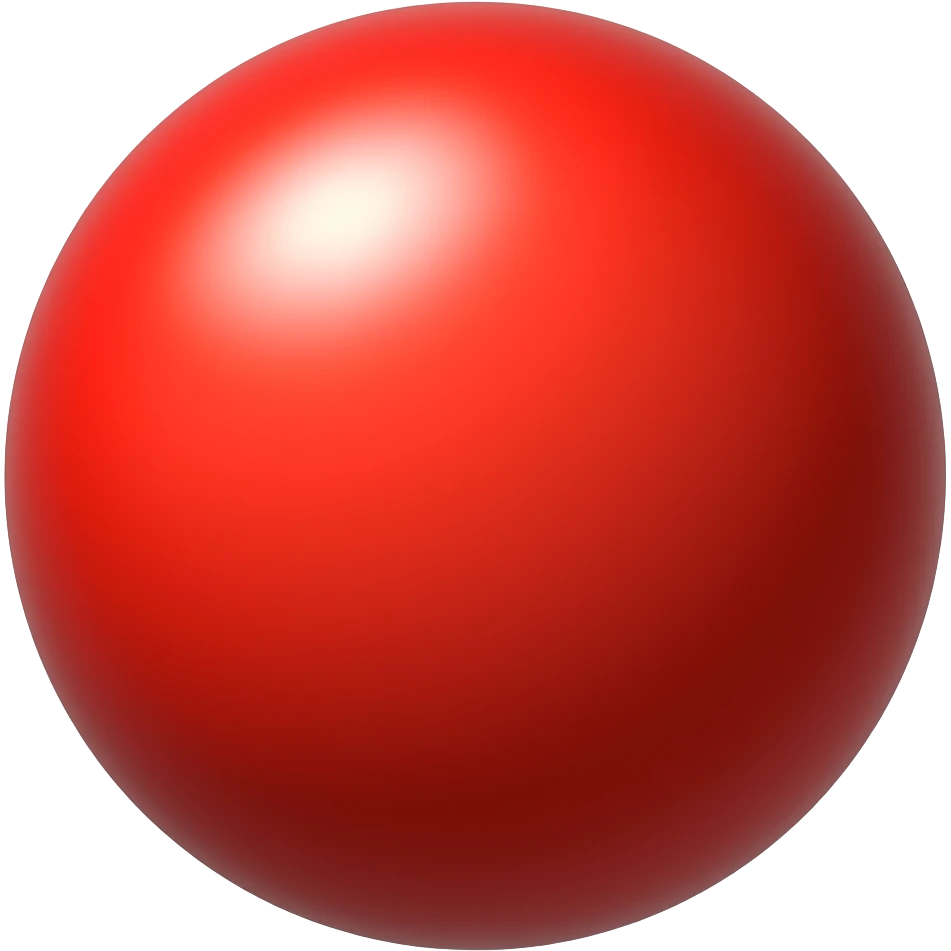 red ball emoji