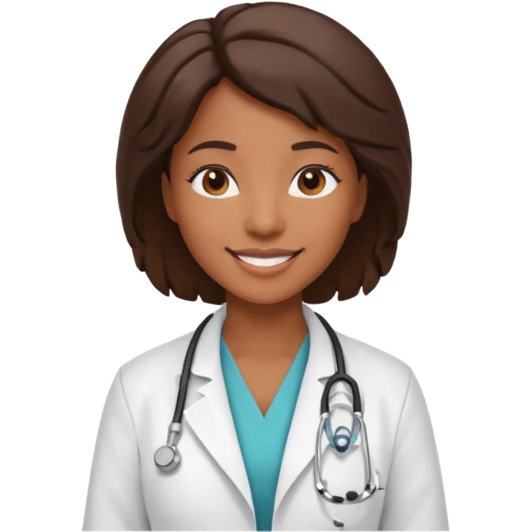 black female doctor emoji