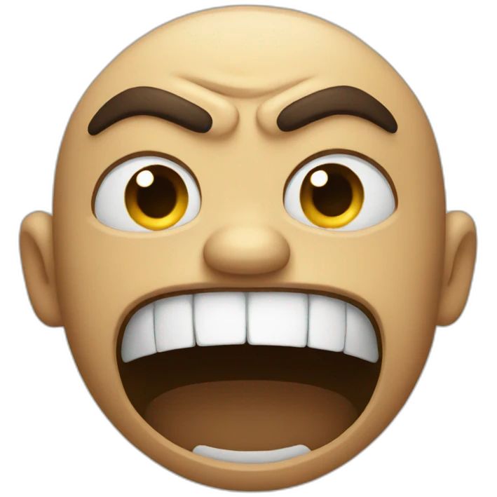angry smile emoji