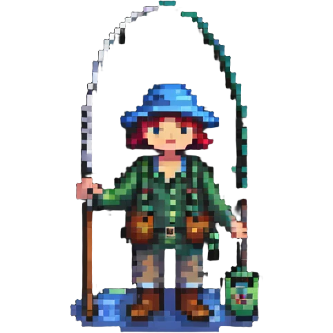 fisherman holding a fishing rod emoji