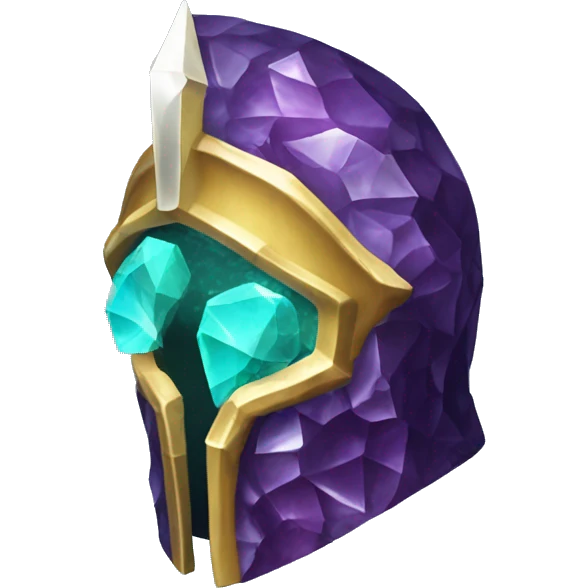crystal geode knight helmet emoji
