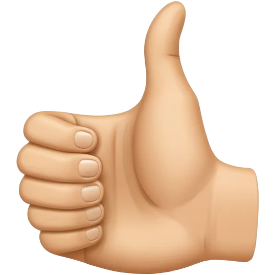 thumbs up hand emoji