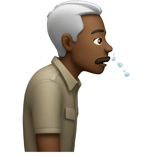 blowing emoji