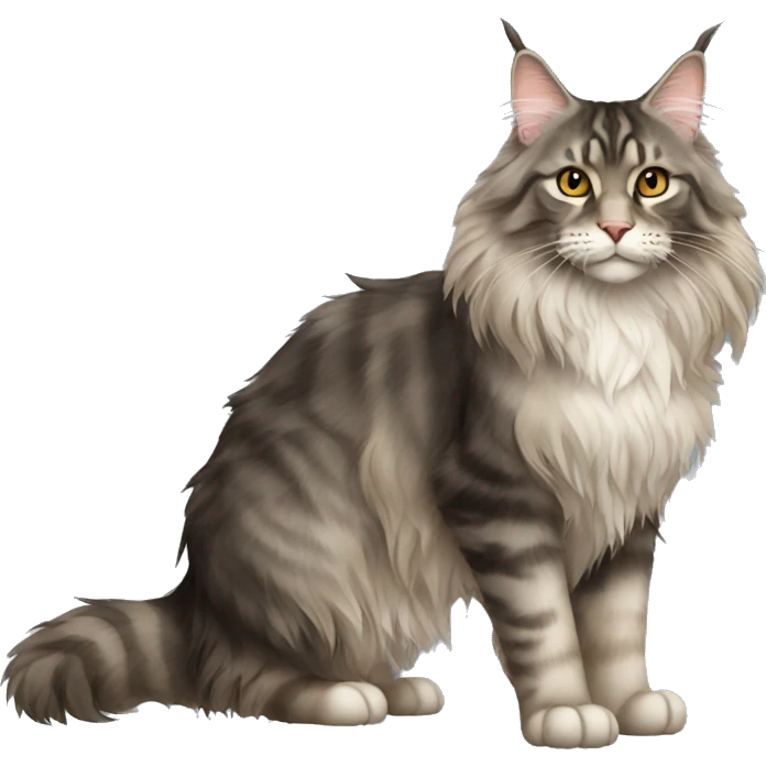 Maine Coon Cat Full Body emoji